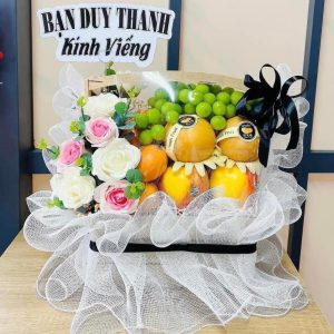 Giỏ trái cây viếng đám tang G115