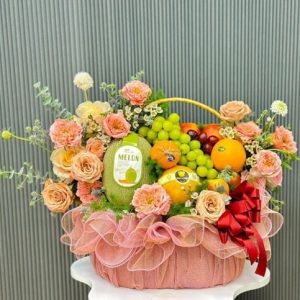 Giỏ trái cây&hoa G038