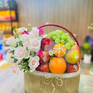 Giỏ trái cây và hoa G024
